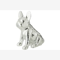J-Line - Fransk Bulldog spejl figur poly B: 17 L: 28 H: 33 cm. 