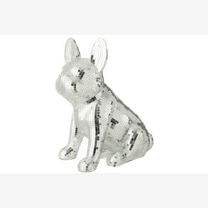 J-Line - Fransk Bulldog spejl figur poly B: 17 L: 28 H: 33 cm. 