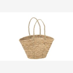J-Line - Strandtaske flettet bast L: 48 B: 30 H: 55cm. 