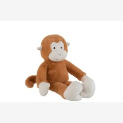 J-Line - Abe krammedyr Brun H: 47 cm. 