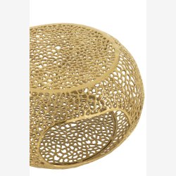 J-Line - Sofabord aluminium m/hul mnster 76,2x41x76,2cm, Guld 