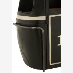 J-Line - Svvebane barskab metal &amp; tr 135x154x47cm, Sort 