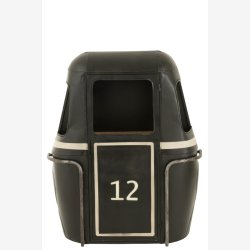 J-Line - Svvebane barskab metal &amp; tr 135x154x47cm, Sort 