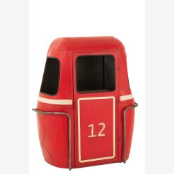 J-Line - Svvebane barskab metal og tr 135x154x47cm, Rd