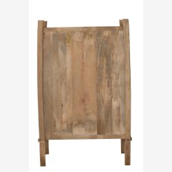 J-Line - Skab m/2 hylder mango tr 110x174x58cm, Natur