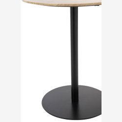 J-Line - St m/2 sideborde tr/metal 55/40x40/45cm, Sort/Natur