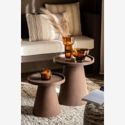 J-Line - St m/2 sideborde mrk tr 45/38,5x50/38,5cm, Natur