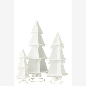 J-Line - Juletrs Udstillingsreol - Flere strrelser, Hvid