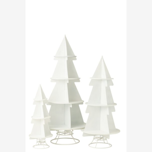 J-Line - Juletrs Udstillingsreol - Flere strrelser, Hvid