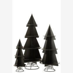 J-Line - Juletrs Udstillingsreol - Flere strrelser, Sort