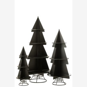 J-Line - Juletrs Udstillingsreol - Flere strrelser, Sort