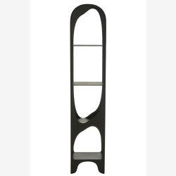 J-Line - Reol m/buet top m/4 hylder 41,5x200x30cm, Sort