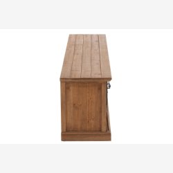 J-Line - TV bord m/4 skuffer &amp; 2 skydelger 160x50,5x37cm, Natur