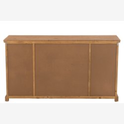 J-Line - Skab m/4 skuffer &amp; 2 skydelger 147,5x81,5x39cm, Natur