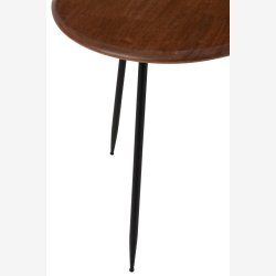 J-Line - St m/2 runde sofaborde - to strrelser, Natur 