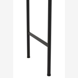 J-Line - Konsolbord m/Gummitrs topplade 140x80x45cm, Brun/Sort