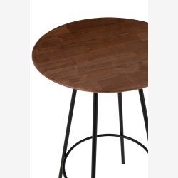 J-Line - Bar bord m/Gummitrs bordplade 60x105x60cm, Brun/Sort