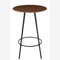 J-Line - Bar bord m/Gummitrs bordplade 60x105x60cm, Brun/Sort