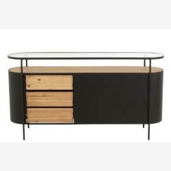 J-Line - kommode m/skab &amp; skuffer 150x80x36cm