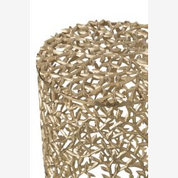 J-Line - St m/2 sideborde hulmnster 37/33x50,5/44,5cm, Guld