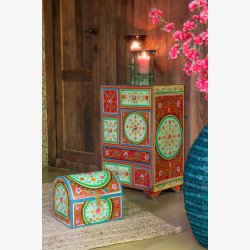 J-Line - Kommode m/7 skuffer 43x65x29cm, Multi Mnster