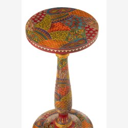 J-Line - Sidebord m/farvet mnster 30x60x30cm, Multi