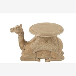 J-Line - Sidebord m/kamel Figurs fod 58x36x35cm, Natur
