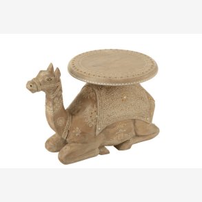 J-Line - Sidebord m/kamel Figurs fod 58x36x35cm, Natur