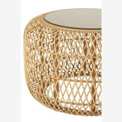 J-Line - St m/2 sideborde tr 80/53x50/42cm, Natur