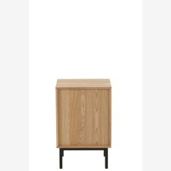 J-Line - Natbord m/skuffe &amp; skab 46x70x35cm, Natur