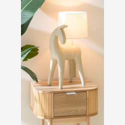 J-Line - Natbord m/1 skuffe 53x67x40cm, Natur