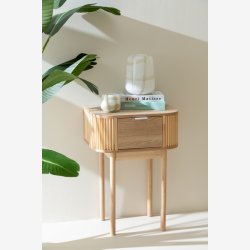 J-Line - Natbord m/1 skuffe 53x67x40cm, Natur