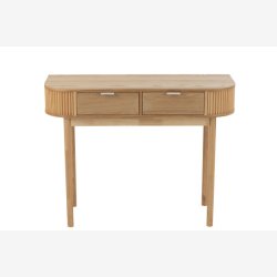 J-Line - Konsolbord m/2 skuffer 100x76x40cm, Natur 