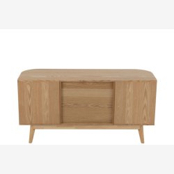 J-Line - Skab m/2 skaber &amp; 1 skuffe 120x60x40cm, Natur