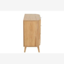 J-Line - Kommode m/3 skuffer 80x80x40, Natur 