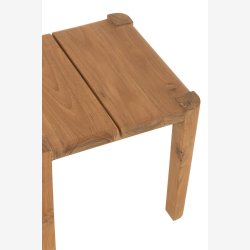 J-Line - Sidebord i massiv tr 40x35x40cm, Natur/Brun