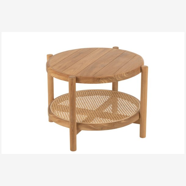 J-Line - Rundt sidebord i tr 68x46x68cm, Natur