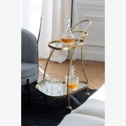 j-Line - Trekantet barvogn 62x83x51cm, Guld