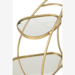 j-Line - Trekantet barvogn 62x83x51cm, Guld