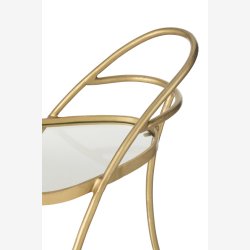 j-Line - Trekantet barvogn 62x83x51cm, Guld