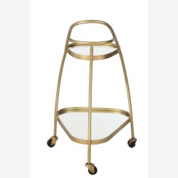 j-Line - Trekantet barvogn 62x83x51cm, Guld