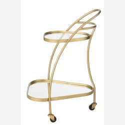 j-Line - Trekantet barvogn 62x83x51cm, Guld