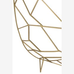 J-Line - Konsolbord m. Metal stel og glas bordplade 90x76x46cm, Guld