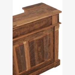 J-Line - Bar m. To skuffer i genanvendt tr 180x106x55cm, Natur/Brun