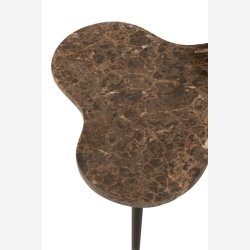 J-Line - St med 3 sideborde m. marmor bordplader 3 strrelser - Flere farver