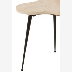 J-Line - St med 3 sideborde m. marmor bordplader 3 strrelser - Flere farver