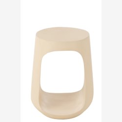 J-Line - Sidebord i tr m. opbevarings rum 35x46x35cm, Beige