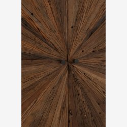 J-Line - Rundt bar skab m. 2 lger 105x160x38cm, Brun og Sort 