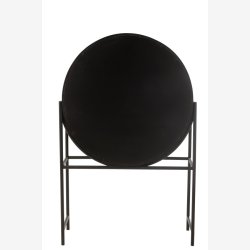 J-Line - Rundt bar skab m. 2 lger 105x160x38cm, Brun og Sort 