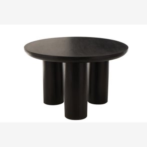 j-line - Rundt spisebord m. Brede ben 120x76x120cm, Sort 